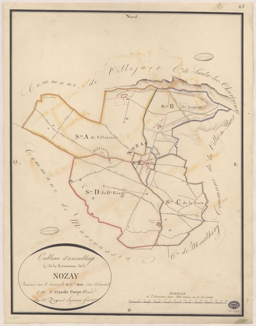 NOZAY. - Plan d'assemblage. 