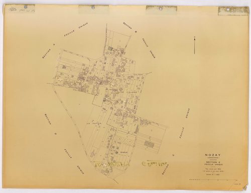 NOZAY. - Plan révisé pour 1942, à jour pour 1975 (2ème édition) : plans du tableau d'assemblage, des sections B dite de Lunézy, C et E ; plan révisé pour 1942, à jour pour 1978 (3ème édition) : plans des sections A dite de Villarceaux, D dite du Long réag
