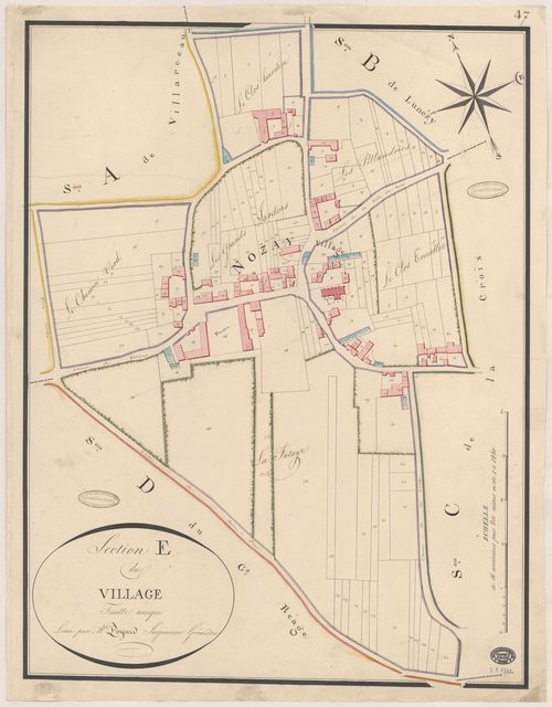 NOZAY. - Section E : Village (le). 