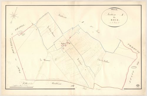 OLLAINVILLE. - Section A : Bois (les), 3e feuille. 