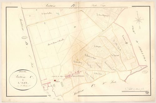 OLLAINVILLE. - Section C : Est (l'), 1ère feuille. 