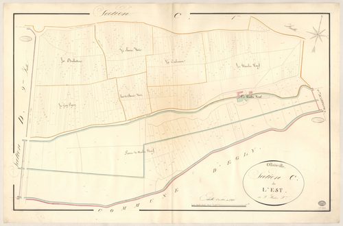 OLLAINVILLE. - Section C : Est (l'), 3e feuille. 