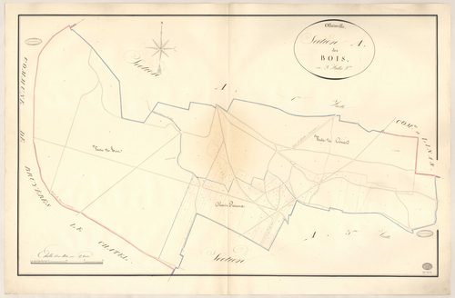 OLLAINVILLE. - Section A : Bois (les), 2e feuille. 