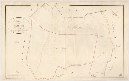 ONCY-SUR-ECOLE. - Section A : Garenne (la), 1ère feuille. 