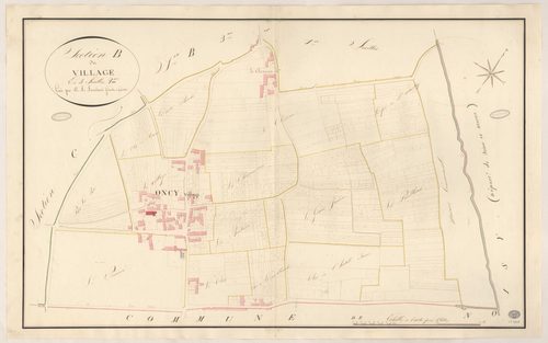 ONCY-SUR-ECOLE. - Section B : Village (le), 2e feuille. 