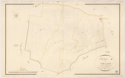 ONCY-SUR-ECOLE. - Section B : Village (le), 3e feuille. 