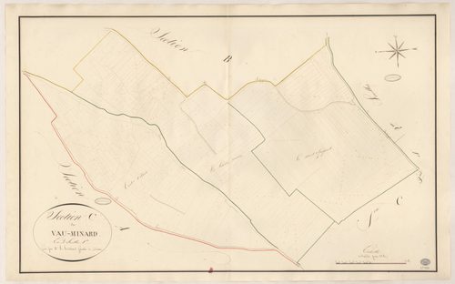 ONCY-SUR-ECOLE. - Section C : Vau-Minard (le), 1ère feuille. 