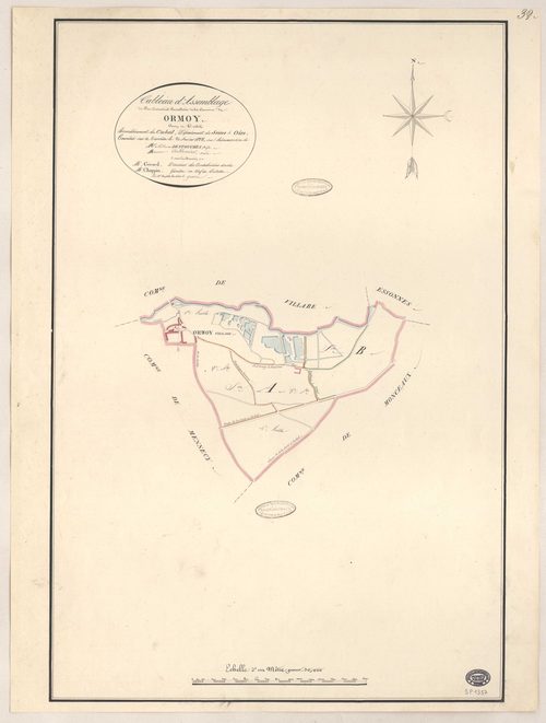 ORMOY. - Plan d'assemblage. 