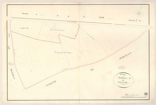 ORMOY. - Section A : Village (le), 4e feuille. 