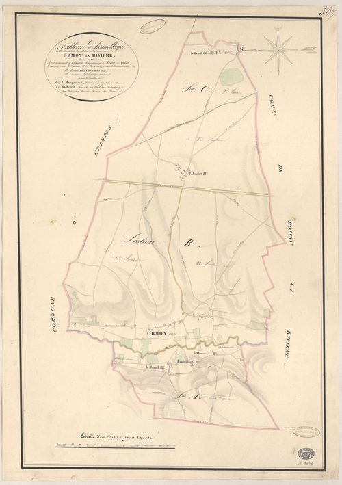 ORMOY-LA-RIVIERE. - Plan d'assemblage. 