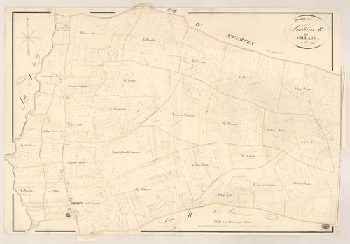 ORMOY-LA-RIVIERE. - Section B : Village (le), 1ère feuille. 