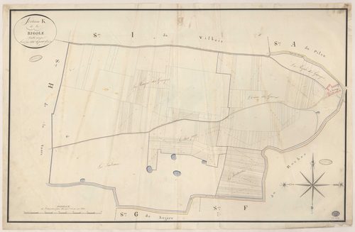 PALAISEAU. - Section K : Rigole (la). 