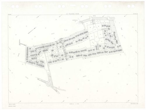 PLESSIS-PATE (LE), plans minutes de conservation : tableau d'assemblage,1935, Ech. 1/5000 ; plans des sections Bu, Cu, A1, D3, 1935, Ech. 1/2500, sections A2, D1, D2, 1935, Ech. 1/1250, sections AB, AC, AD, 1981, Ech. 1/1000, sections AK, AO, AP, 2000, Ec