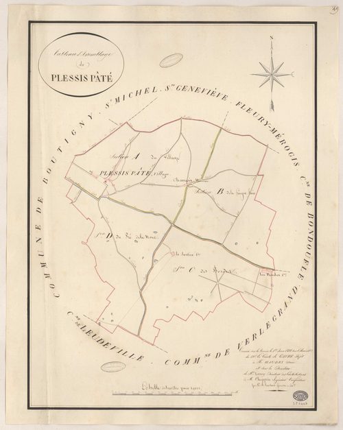PLESSIS-PATE (LE). - Plan d'assemblage. 