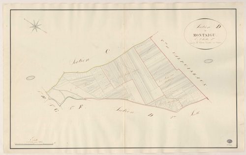 PUISELET-LE-MARAIS. - Section D : Montaigu, 1ère feuille. 