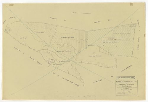 Plans minutes de conservation : PUISELET-LE-MARAIS : tableau d'assemblage n°1, ech. 1/10000 (1935), sections A, B, C2, D1, D2, E, F, G, H, ech. 1/2500 (1935) ; tableau d'assemblage n°2, ech. 1/10000 (1935-1957), section H, ech. 1/2500 (1935-1957) ; tablea