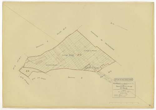 Plans minutes de conservation : PUISELET-LE-MARAIS : tableau d'assemblage n°1, ech. 1/10000 (1935), sections A, B, C2, D1, D2, E, F, G, H, ech. 1/2500 (1935) ; tableau d'assemblage n°2, ech. 1/10000 (1935-1957), section H, ech. 1/2500 (1935-1957) ; tablea