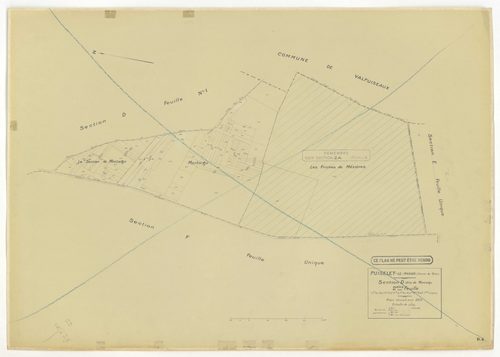 Plans minutes de conservation : PUISELET-LE-MARAIS : tableau d'assemblage n°1, ech. 1/10000 (1935), sections A, B, C2, D1, D2, E, F, G, H, ech. 1/2500 (1935) ; tableau d'assemblage n°2, ech. 1/10000 (1935-1957), section H, ech. 1/2500 (1935-1957) ; tablea
