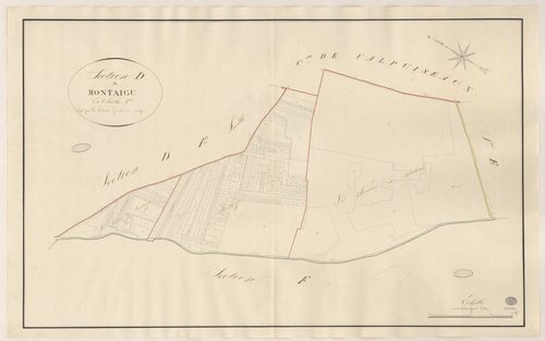 PUISELET-LE-MARAIS. - Section D : Montaigu, 2e feuille. 