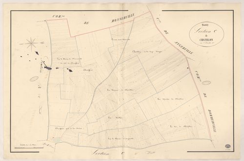 PUSSAY. - Section C : Châtillon, 1ère feuille. 