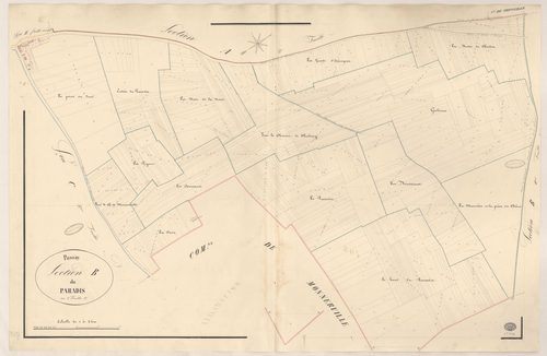 PUSSAY. - Section B : Paradis (le), 2e feuille. 