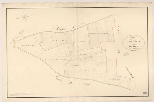 PUSSAY. - Section A : Grandes Haies (les), 2e feuille. 