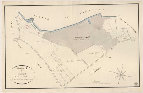 QUINCY-SOUS-SENART. - Section A : Village (le), 1ère feuille. 