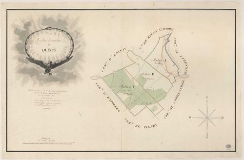 QUINCY-SOUS-SENART. - Plan d'assemblage. 