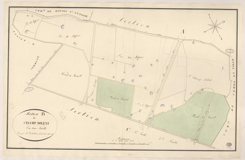 QUINCY-SOUS-SENART. - Section B : Champ Dolent (le). 