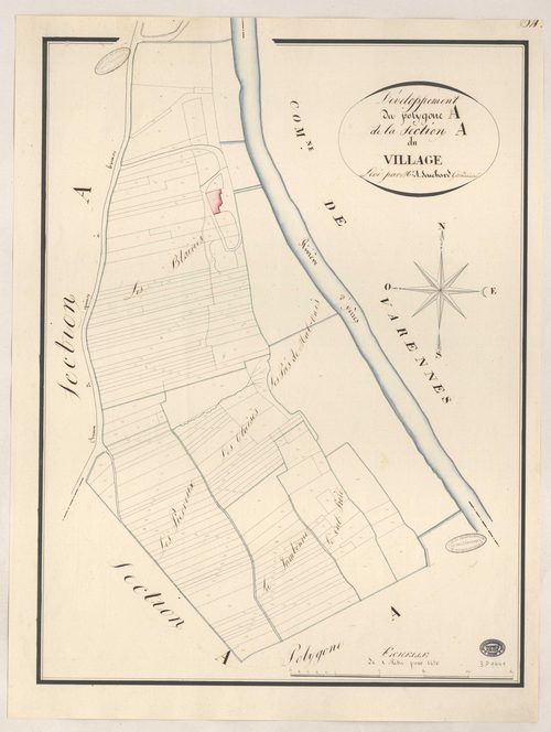 QUINCY-SOUS-SENART. - Section A : Village (le), 2e feuille. 