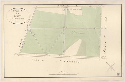 QUINCY-SOUS-SENART. - Section C : Forêt (la), 1ère feuille. 