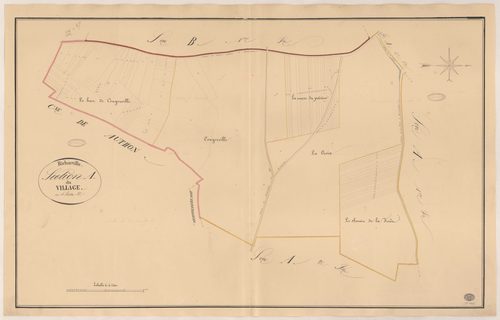 RICHARVILLE. - Section A : Village (le), 3e feuille. 