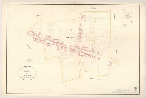 RIS-ORANGIS. - Section A : Village (le), 2e feuille. 