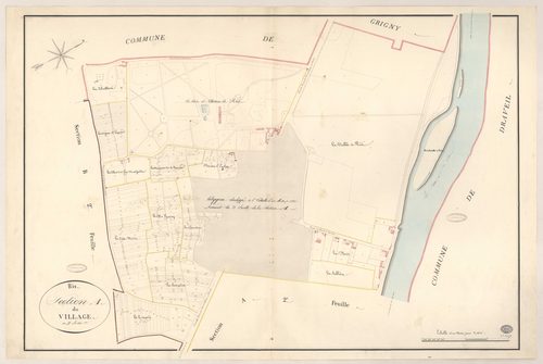 RIS-ORANGIS. - Section A : Village (le), 3e feuille. 