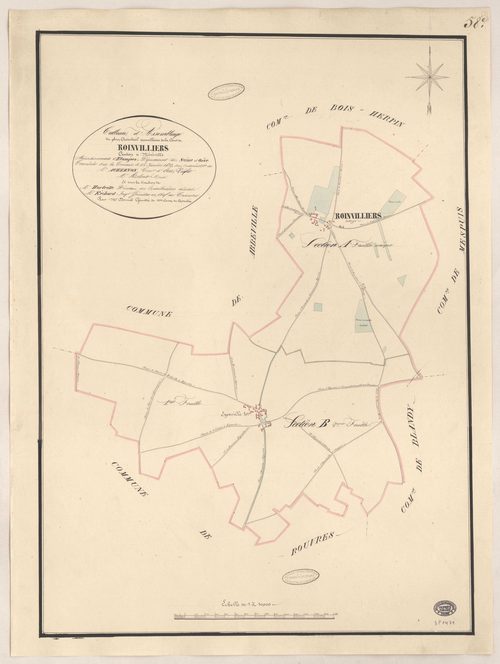 ROINVILLIERS. - Plan d'assemblage. 