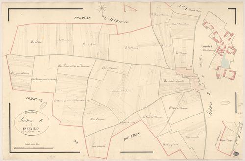 ROINVILLIERS. - Section B : Ezerville, 1ère feuille. 