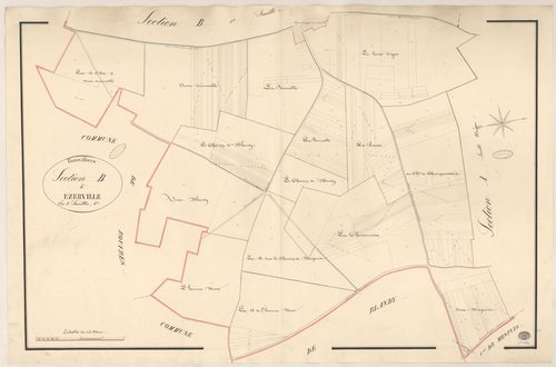 ROINVILLIERS. - Section B : Ezerville, 2e feuille. 