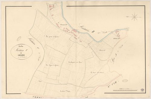 SACLAS. - Section C : Gravier, 1ère feuille. 