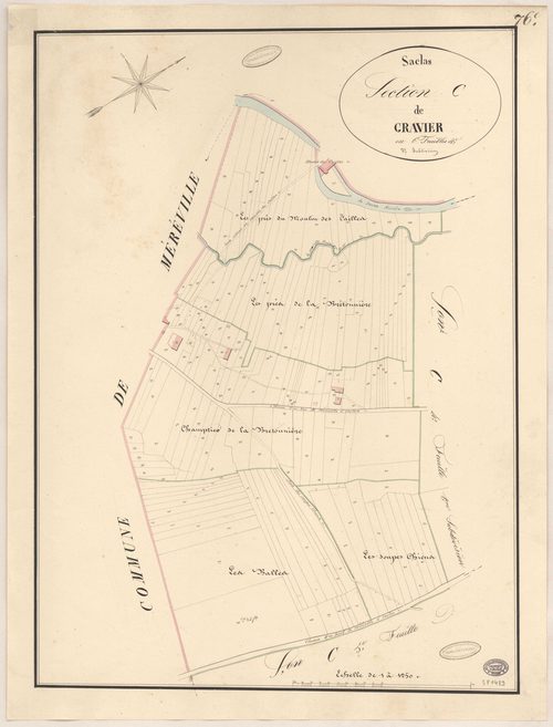 SACLAS. - Section C : Gravier, 5e feuille. 