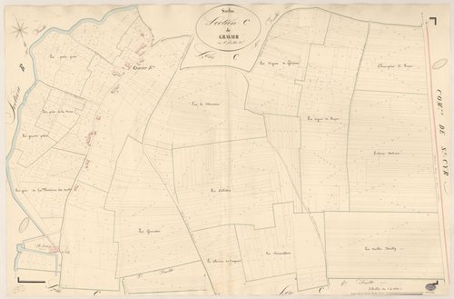SACLAS. - Section C : Gravier, 2e feuille. 
