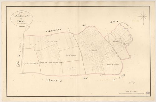 SACLAS. - Section A : Village (le), 3e feuille. 