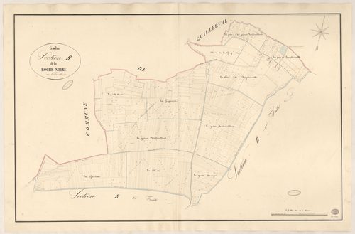 SACLAS. - Section B : Roche Noire (la), 2e feuille. 