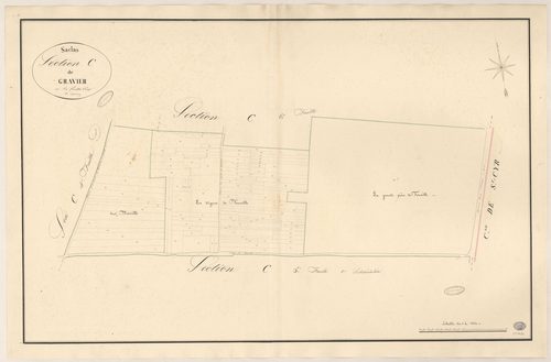 SACLAS. - Section C : Gravier, 6e feuille. 