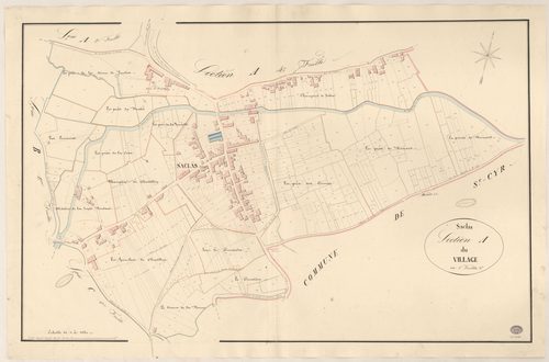 SACLAS. - Section A : Village (le), 5e feuille. 