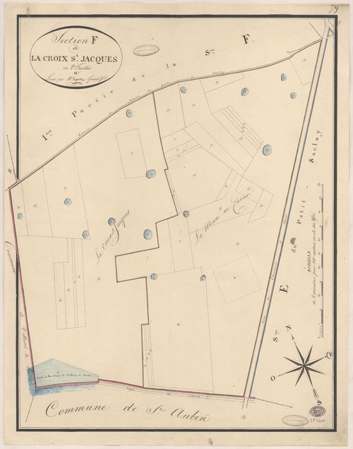 SACLAY. - Section F : Croix Saint-Jacques (la), 2e feuille. 