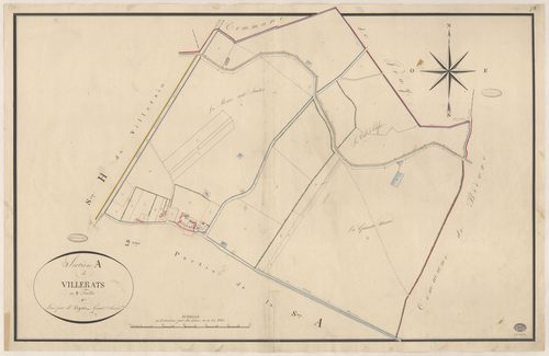 SACLAY. - Section A : Villerats, 1ère feuille. 