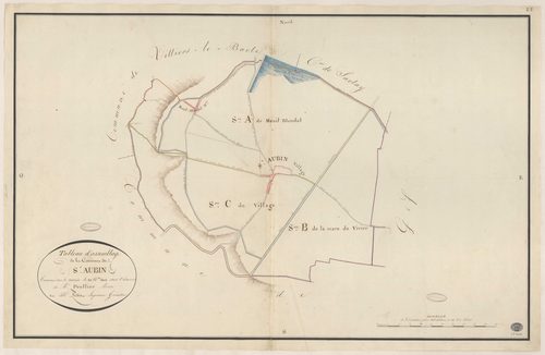 SAINT-AUBIN. - Plan d'assemblage. 