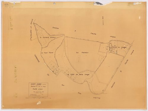 SAINT-AUBIN. - Plan révisé pour 1933 : plans du tableau d'assemblage, des sections A dite du Mesnil-Blondel, B dite de la mare au vivier et C dite du village ; plan révisé pour 1933, à jour pour 1968 (2ème édition) : plan de la section C dite du village ;