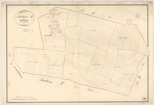 SAINT-CHERON. - Section A : Bâville, 2e feuille. 