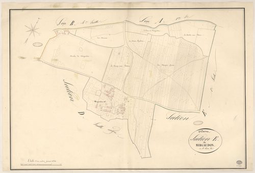 SAINT-CHERON. - Section E : Mirgaudon, 2e feuille. 